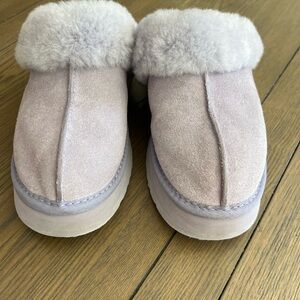 UGG Soft Purple Fur Slippers